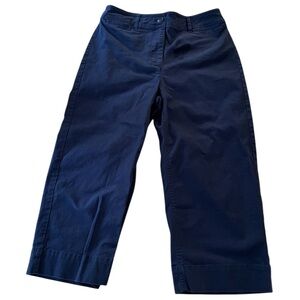 Womens’ Navy Talbots Cropped Chino Pants Size 6P